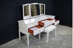 Picture of Stag Dressing Table with Stool in Pavilion Gray