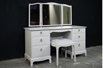Picture of Stag Minstrel Double Pedestal Dressing Table and Stool