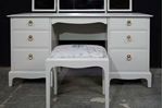 Picture of Stag Minstrel Double Pedestal Dressing Table and Stool