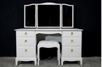 Picture of Stag Minstrel Double Pedestal Dressing Table and Stool