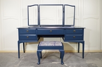 Picture of Stag Minstrel Dressing Table with Stool in Hague Blue