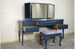 Picture of Stag Minstrel Dressing Table with Stool in Hague Blue