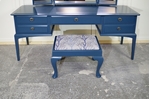 Picture of Stag Minstrel Dressing Table with Stool in Hague Blue
