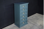 Picture of Tall Pine Chest of Drawers in Inchyra Blue