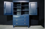 Picture of Antique Linen Press in Hague Blue