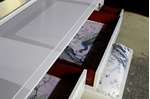 Picture of Stag Minstrel Dressing Table with Stool in Ammonite