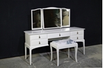 Picture of Stag Minstrel Dressing Table with Stool in Ammonite