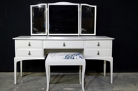 Picture of Stag Minstrel Dressing Table with Stool in Ammonite
