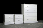 Picture of Large 5 drawer Pine Chest with matching Bedsides