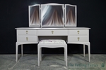 Picture of Stag Minstrel Dressing Table with Stool in Dove Tale