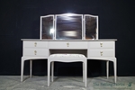 Picture of Stag Minstrel Dressing Table with Stool in Dove Tale