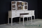 Picture of Stag Minstrel Dressing Table with Stool in Dove Tale