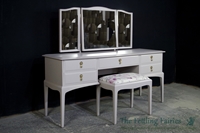 Picture of Stag Minstrel Dressing Table with Stool in Dove Tale