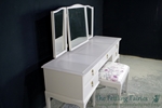 Picture of Stag Minstrel Dressing Table with Stool in Dove Tale