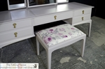 Picture of Stag Minstrel Dressing Table with Stool in Dove Tale