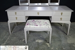 Picture of Stag Minstrel Dressing Table with Stool in Dove Tale