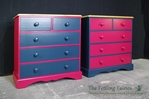 Picture of A Pair of Pine 5 Drawer Chests