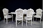 Picture of French Style Dining Set - Toile de Jouy Upholstery