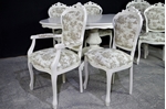 Picture of French Style Dining Set - Toile de Jouy Upholstery