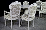 Picture of French Style Dining Set - Toile de Jouy Upholstery