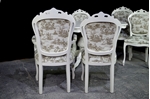 Picture of French Style Dining Set - Toile de Jouy Upholstery