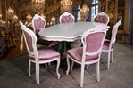 Picture of French Style Designer Upholstered Dining Set in Pointing