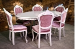 Picture of French Style Designer Upholstered Dining Set in Pointing