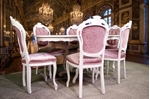 Picture of French Style Designer Upholstered Dining Set in Pointing