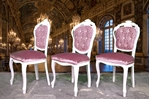 Picture of French Style Designer Upholstered Dining Set in Pointing