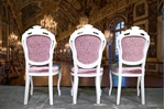 Picture of French Style Designer Upholstered Dining Set in Pointing