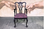 Picture of Edwardian Carved Back Armchair Gatsby Style