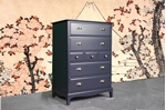 Picture of Stag Minstrel 7 Drawer Tall Chest - Off Black