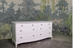 Picture of Stag Minstrel Long Eight Drawer Chest - Bianco Brillante