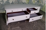 Picture of Stag Minstrel Long Eight Drawer Chest - Bianco Brillante