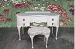 Picture of Vintage French Style Dressing Table with Stool