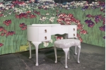 Picture of Vintage French Style Dressing Table with Stool