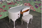 Picture of Vintage French Style Dressing Table with Stool