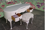 Picture of Vintage French Style Dressing Table with Stool