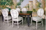 Picture of Antique Victorian Extending Wind Out Table and 6 Balloon Back Chairs