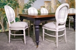 Picture of Antique Victorian Extending Wind Out Table and 6 Balloon Back Chairs