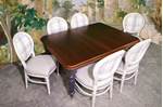 Picture of Antique Victorian Extending Wind Out Table and 6 Balloon Back Chairs