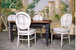 Picture of Antique Victorian Extending Wind Out Table and 6 Balloon Back Chairs