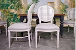 Picture of Antique Victorian Extending Wind Out Table and 6 Balloon Back Chairs