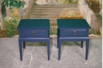 Picture of Pair of Stag Bedside Tables - Hague Blue