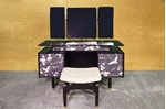 Picture of 1950s G Plan Tola Dressing Table with Mirrors and stool