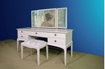 Picture of Stag Minstrel Dressing Table with Stool in Cornforth White