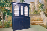 Picture of Antique Victorian Display Dresser in Hague Blue