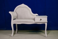 Picture of Vintage Telephone Seat in Edwin Fabric by Laura Ashley
