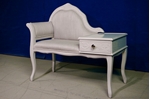 Picture of Vintage Telephone Seat in Edwin Fabric by Laura Ashley