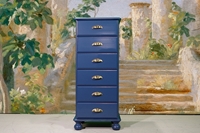 Picture of Tall Pine Chest of Drawers in Hague Blue